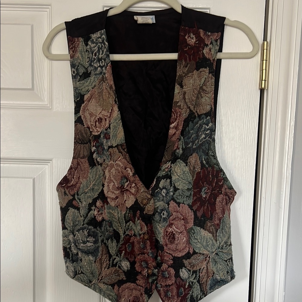 Floral Tapestry Vest